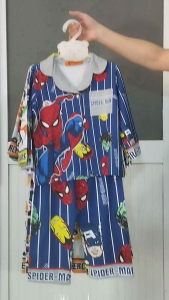 12-45kg A954 Bộ Pijama Dài Tay Bé Trai Thun Lạnh in 3D họa tiết hoạt hình siêu đẹp