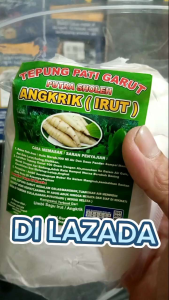 TEPUNG PATI IRUT PATI GARUT PATI ANGKRIK JENGKIRUT AERUT UNTUK ASAM LAMBUNG KRONIS Maag ARROWOT-KAERUT-ANGKRIK-IRUT GARUT setengah kg DARI PETANI KAMPUNG