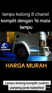 Lampu Kolong Kanal Bis Bak Truk Kontainer 10 Pcs Led Running RGB Jalur 3 Pin Komplit Suda Dirangkai Request Panjang Kabel/Led Tinggal Pasang Custom Iikut Irama Driver Sein Kananmundystop Lampu Senja Kota Super Terang