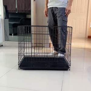 กรงสุนัข#3 กรงหมา กรงเเมว กรงกระต่าย กรงสัตว์เลี้ยง (ไซร์เล็ก) สีดําเงา