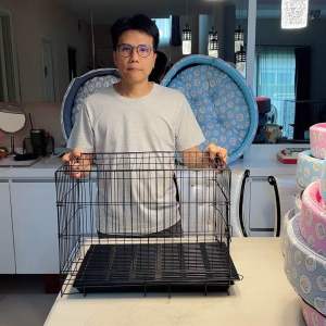 กรงสัตว์เลี้ยงขนาดเล็ก#4 กรงหมา กรงสุนัข กรงเเมว กรงกระรอก กรงเเพรี่ด็อก ขนาดเล็ก (พร้อมส่ง)