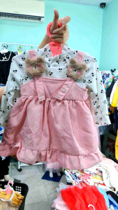 Dress Bayi Perempuan ELLE: Baju Fashion Anak Bayi Perempuan 6 bulan - 3 tahun Korean Style Import