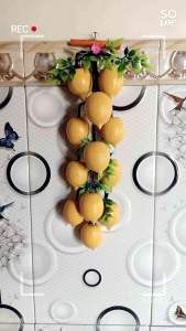 Buah renteng kayu isi 12pcs/hiasan dinding - Rtg12.