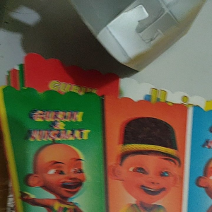 Kertas wadah Popcorn 145 x 75 cm bahan foil silver isi 100 pcs