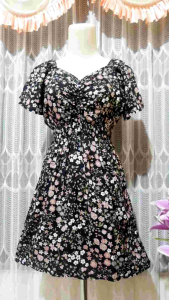 DRES SERUT SABRINA RUFLE BALI Pat1 satu kilo muat 4 pcs