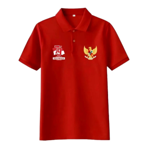 pakaian pria/wanita kaos krah/polo wangky 17agustus kemerdekaan indonesia garuda79
