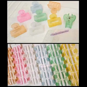 JEPIT RAMBUT KOREA BUBBLE GUM 4CM / JEDAI TRANSPARAN DOFF BENING / HAIR CLAW - 1PCS / JTS-7813
