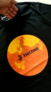 Kaos 3second Pria Free Stiker Tshirt Distro Bandung Kaos Katun 24s Bahan Tebal Baju Oblong Cowok 0506 Baju Pria Lengan Pendek Warna Hitam Pekat