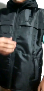 JAKET ROMPI MOTOR TAHAN ANGIN HITAM DAN NEVY ROMPI PARASUT VEST POLOS