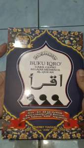 buku iqro bendel besar hvs warna cover biru (15×21cm)