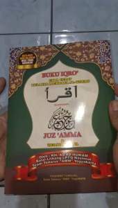 Buku Iqro Bendel & Juz Amma Besar Kertas HVS Warna Cover Hijau (15×21cm)