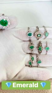 NATURAL EMERALD RINGS ( Stone of wisdom )