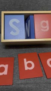 Montessori Sandpaper Alphabet Card Letter Uppercase And Lowercase ABC
