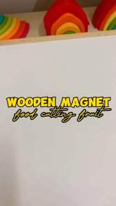 BabyBoss Wooden Magnetic Food Cutting Fruit Vegetable Food Toy Pretend Play Kitchen Set Wood Potong Buah Sayur Kayu