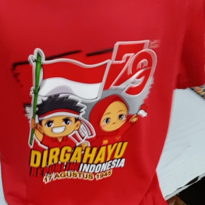 Kaos Anak Cowok & Cewek Usia 2-10 Tahun Motif 17 Agustus