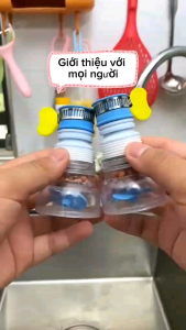 Vòi lọc nước rửa bát tăng áp xoay 360 có thể kéo dài chống bắn nướcđầu vòi tăng áp