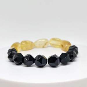 MEG Midnight Solar Accent Black Onyx Citrine Bracelet