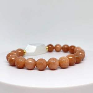 MEG Solar Glow Accent Bracelet with Sunstone and Moonstone