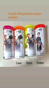 Franklin X-40 Outdoor Pickleballs Tube 3 pcs- USAPA  Original Ready in SG Everyday delivery packing secure