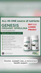 GENESIS Organic Spirulina Recommended by Dr Joseph Lee (150 tablets)