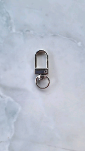 GANTUNGAN KUNCI / HOOK / LOBSTER / CLASP BENTUK U / CLAW CLAPS SWIVEL LOBSTER SILVER