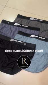 (Isi 6) celana dalam pria ARS / cd pria murah katun / dalaman pria murah
