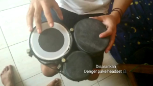 Ketipung kendang paralon ring besi