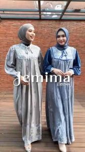 DRESS / GAMIS JEMIMA QAMARA PRODUK LATISZA OFFICIAL SPESIAL PRICE / PROMO/VIRAL