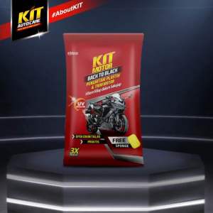 KIT Motor Back To Black Starter Pack 35ML - Penghitam Plastik & Trim Motor // Kit back to bladk 35ml Sachet + Spons