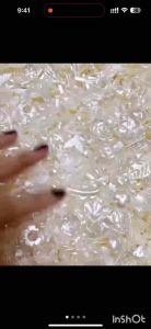 100G Hạt Kiểu Tổng Hộp Mix Sẳn Nhiều Kiểu Charm Hot Trend Màu Trắng Kem Lấp Lánh Làm Phụ Kiện DI