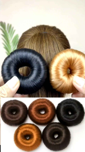 Búi tóc búi tóc giả vòng buộc tóc phong cách thời trang Hàn Quốc. Búi tóc vòng buộc tóc chất liệu được làm bằng nhựa trông giống với tóc thật. Kiểu dáng mang phong cách Hàn Quốc. Có sự co dãn và đàn hồi cao