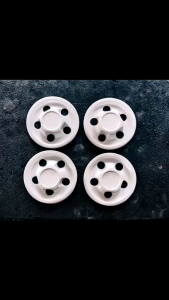 (SATUAN)center dop oem look tutup velg pelek kaleng dop velg tengah pcd 5x114 velg kaleng velg retro Warna putih