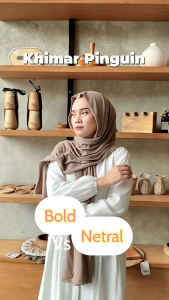 Khimar Pinguin Jersey Premium Khimar Pet Antem Premium