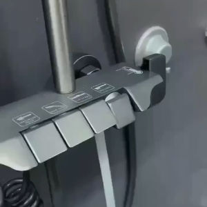 Shower set Gun grey Piano button Modern design