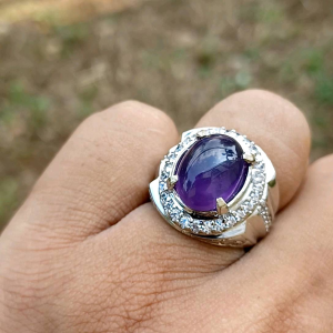 Batu cincin kecubung brazil cristal top quality