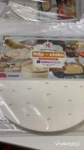 [FREESHIP + VIDEO] Giấy Lót Chống Dính Hấp Chiên Kokusai Có Lỗ 22.5cm (30 tờ/túi) GCDD00002264