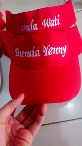 Topi Golf Wanita Topi Senam Olahraga Custom Nama