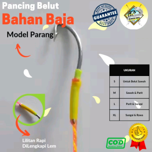 Kail Pancing Urek Belut Sidat Model Parang - Ukuran S M L XL - Belut Kecil Sawah Parit Sungai Rawa