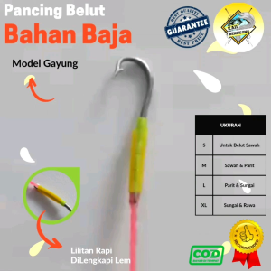 Kail Pancing Urek Belut Sidat & Kail Belut Model Gayung