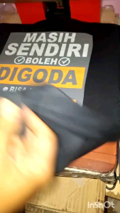 KAOS TSHIRT MASIH SENDIRI BOLEH DIGODA - sablon DTF Tahan Lama - combat 30s Nyaman Dipakai Sehari-hari Good Quality