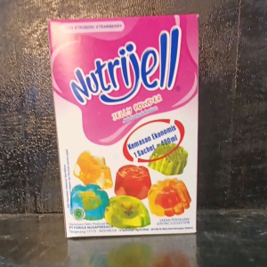 nutrijell 1pack isi 12shaset rasa strobery