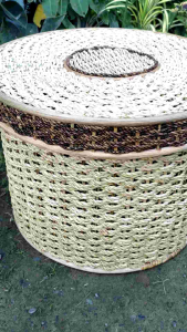 Rattan Center table/multi storage table 26x17 inches