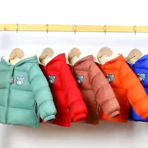 Jaket Anak Import Musim Dingin Motif Bear