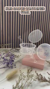 [ISI 50 PCS] Sauce Container KLIR 60ml / Tempat Saus Plastik Transparan / Cup Sambal Thinwall Saos