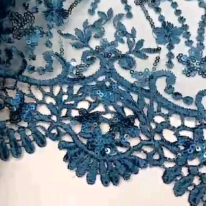 Bahan Kain Tille Bordir Spenggel Pinggiran Prada Prancis