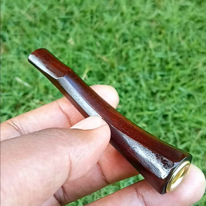 Once pipa kayu stigi ori tenggelam di air model segi motif lengkung panjang ±8 cm bisa COD