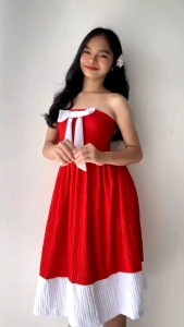 Kids Bow Dress for Girls | Cute Sleeveless Pleated Party Dress | Stylish Kids Outfit