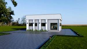 แบบโมเดิร์นออฟฟิศ 1 ชั้น