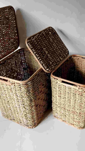Rattan hamper/multi organizer storange organizer