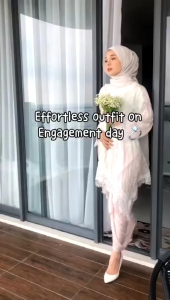 Set Outer Kebaya Batik & Renda Rok Lilit Viscose